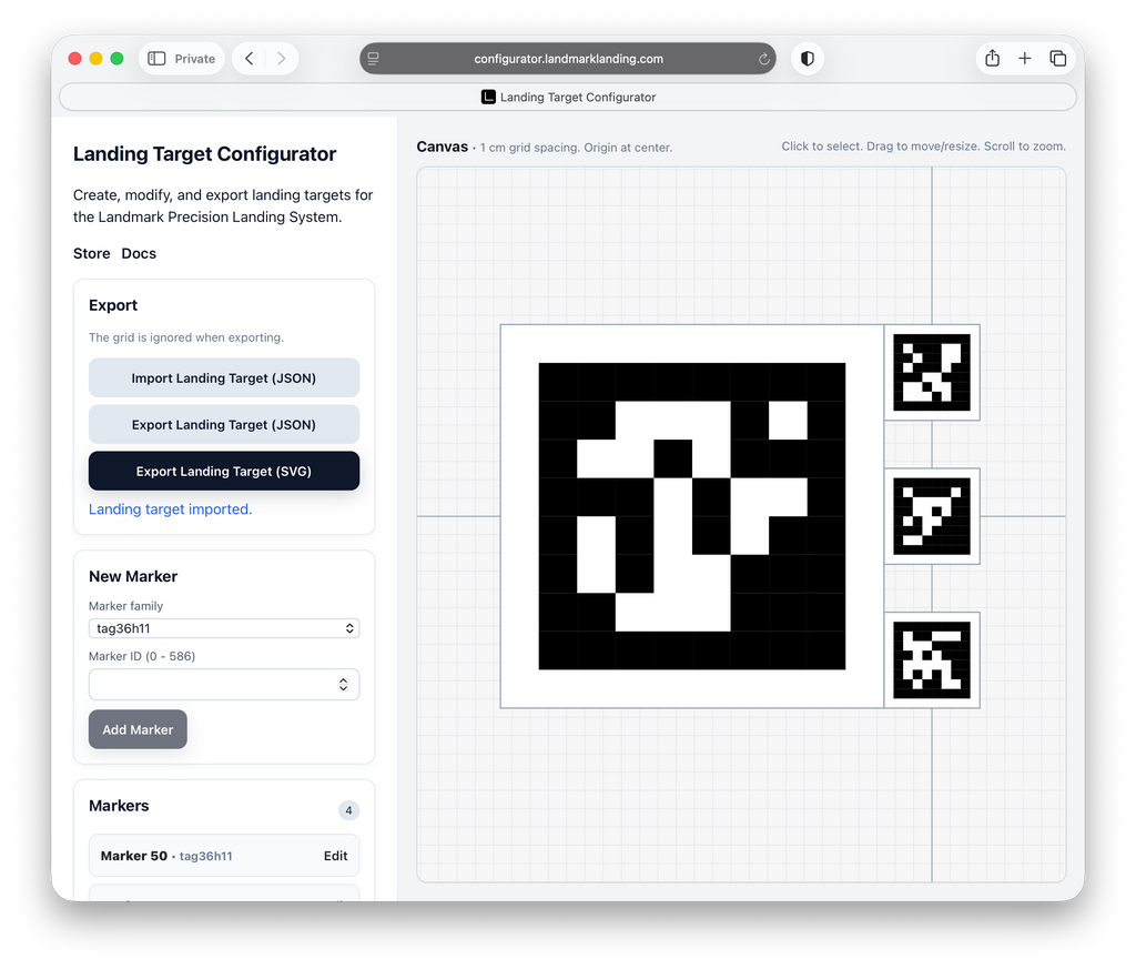 Landmark Precision Landing System