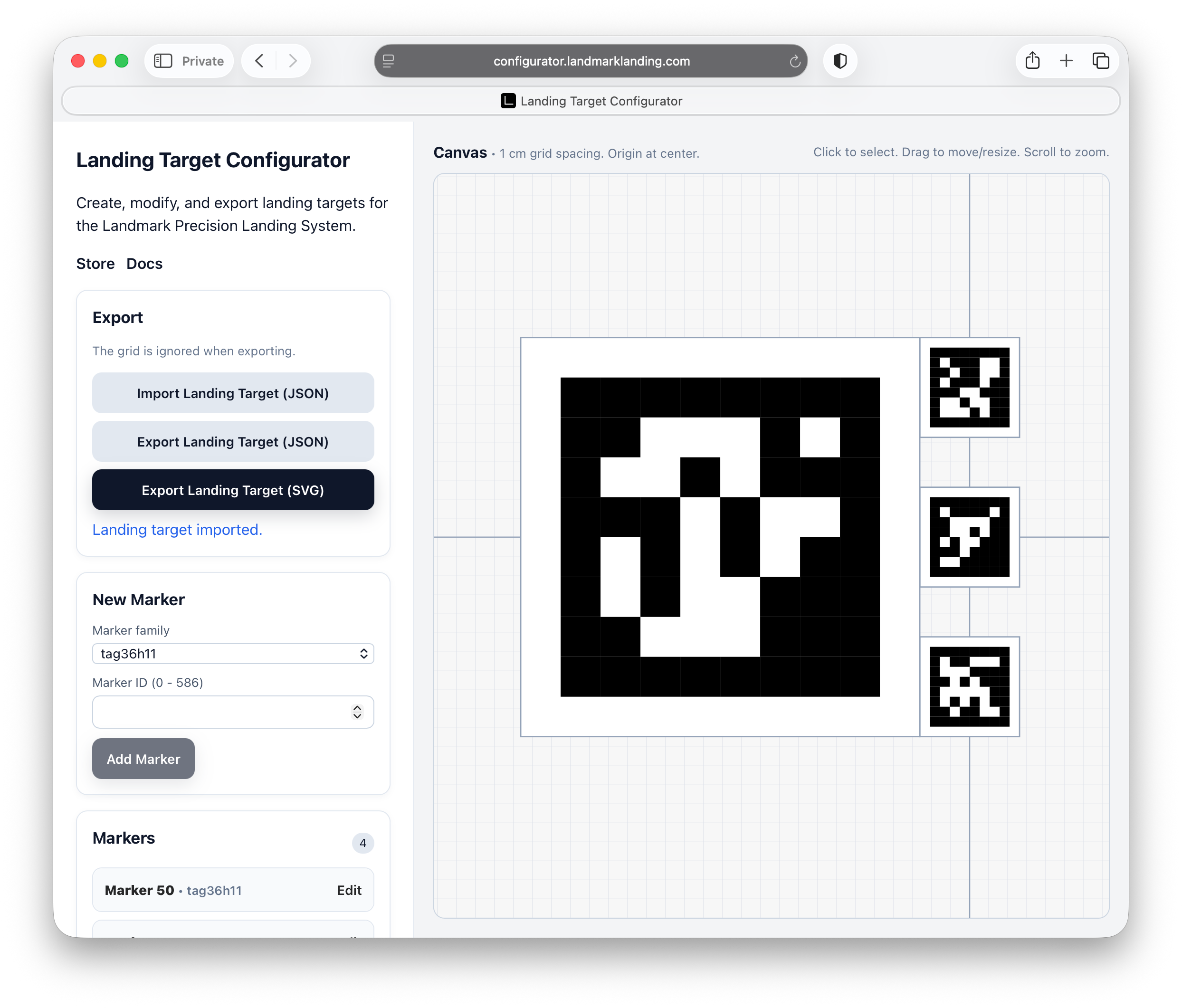 Landmark Precision Landing System